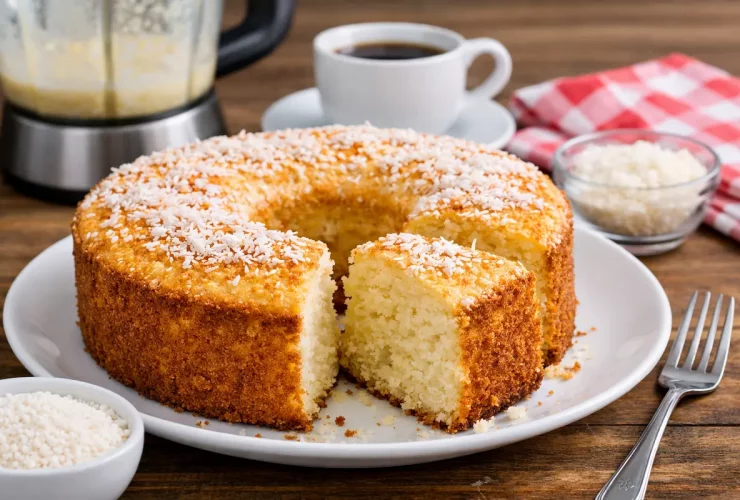 Bolo de Tapioca de Liquidificador Fácil e Fofinho