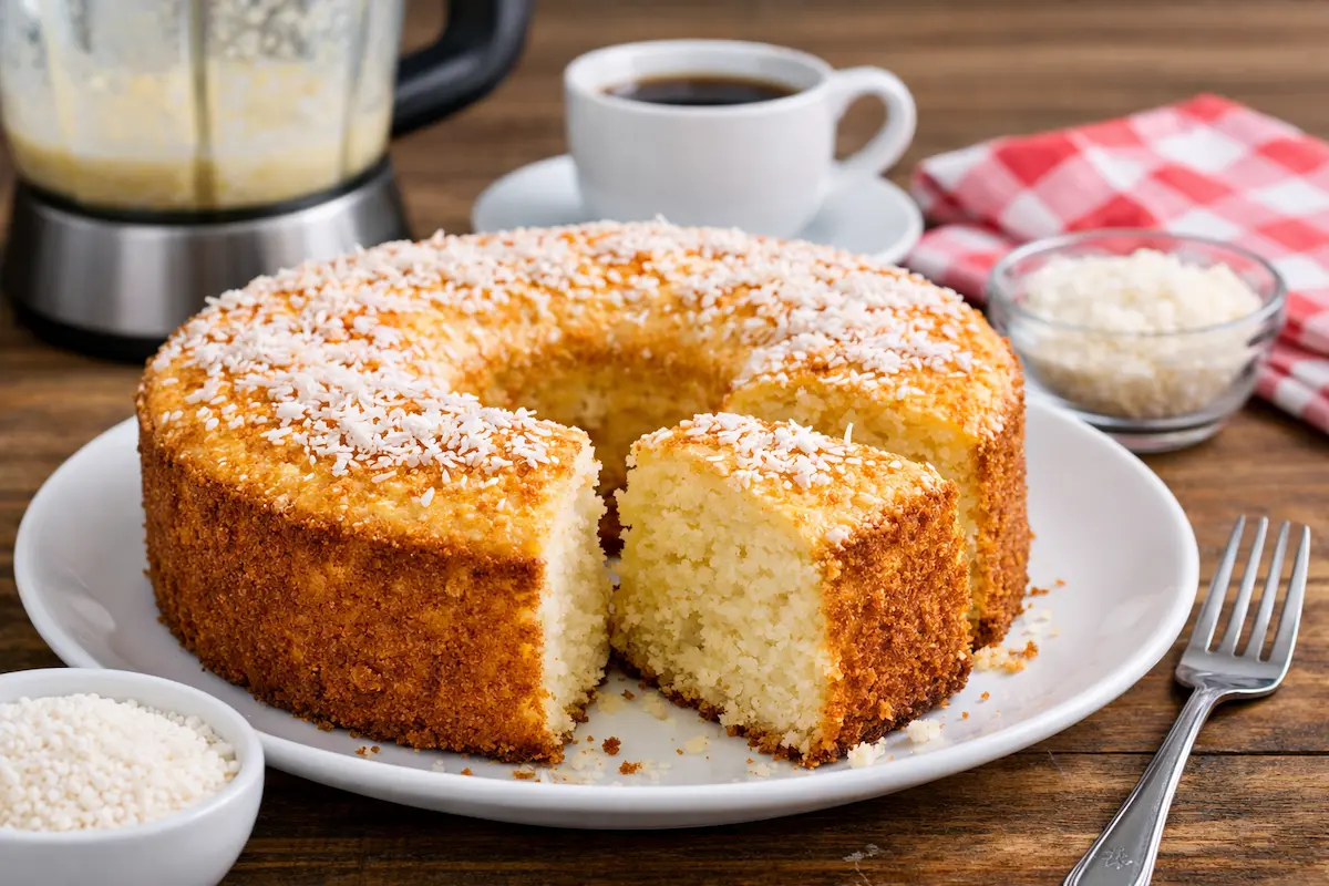 Bolo de Tapioca de Liquidificador Fácil e Fofinho