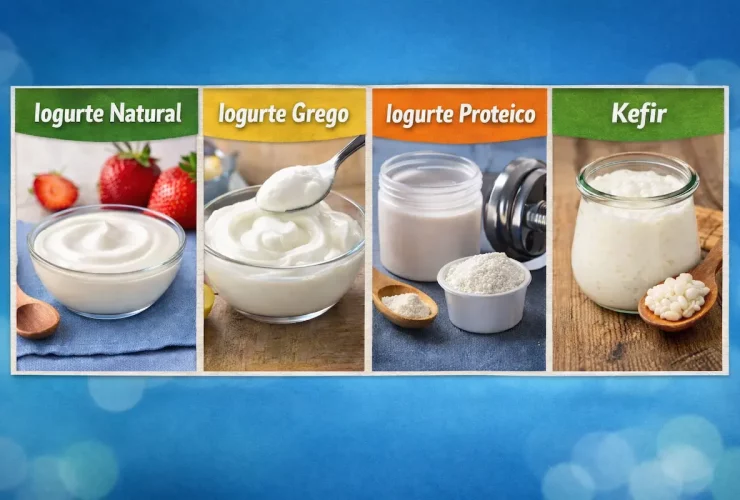 Veja qual iogurte é mais saudável: grego, kefir ou natural.