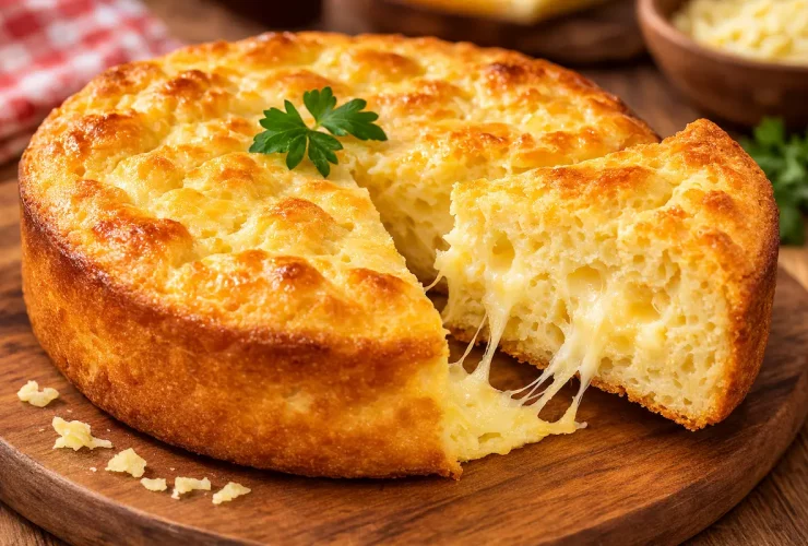 Bolo de Pão de Queijo Fácil e Fofinho