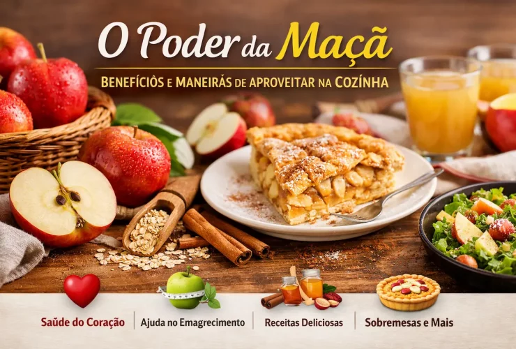Descubra benefícios da maçã e como usá-la na cozinha