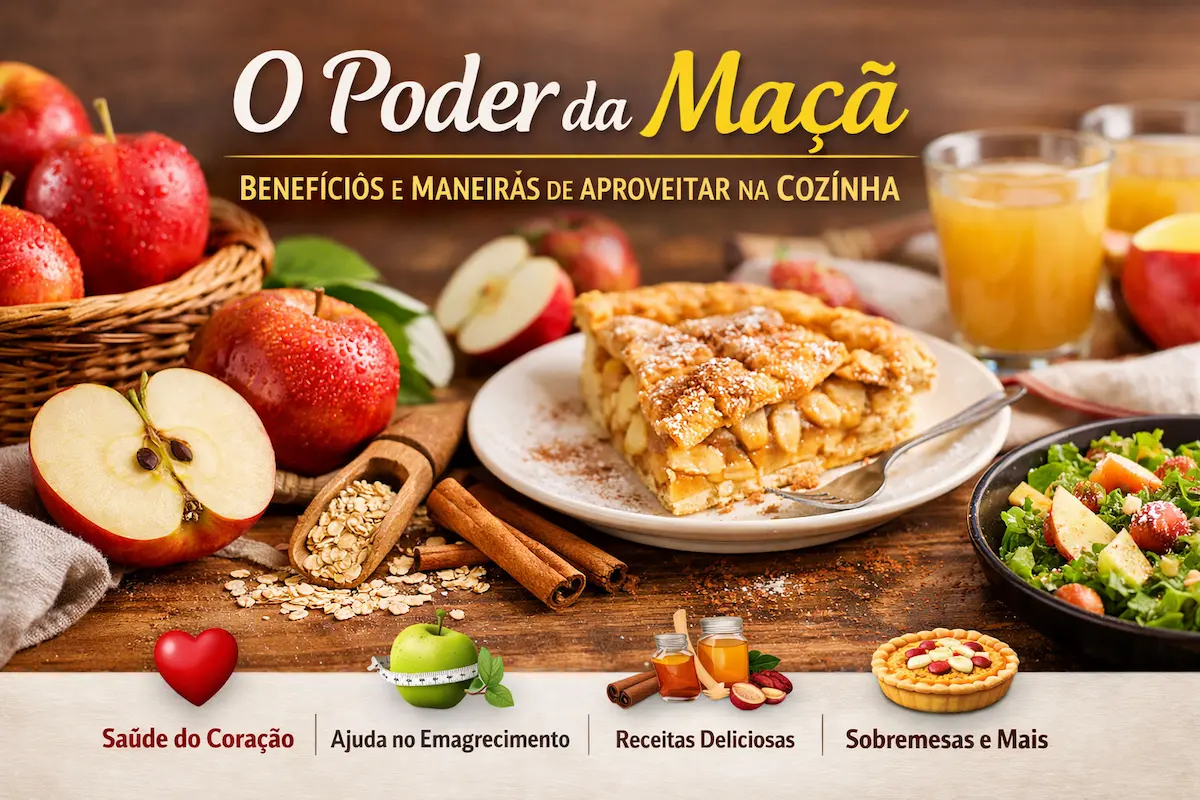 Descubra benefícios da maçã e como usá-la na cozinha