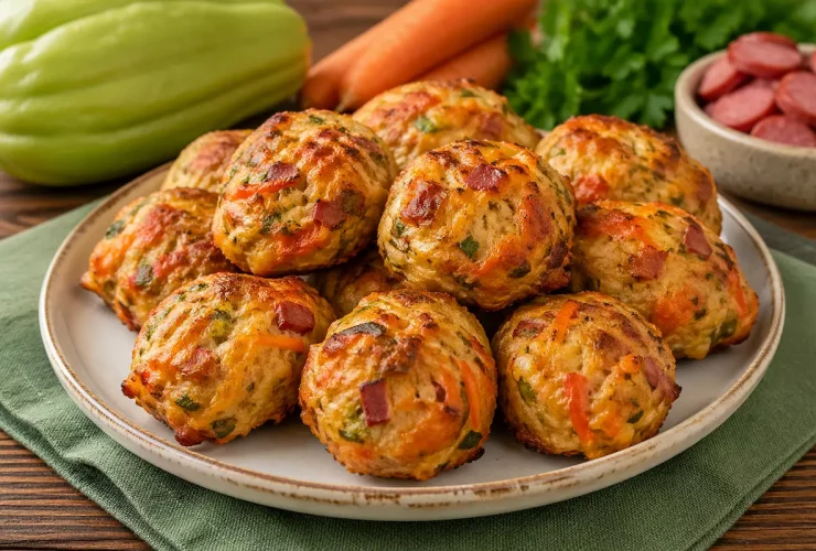 Bolinho de chuchu assado