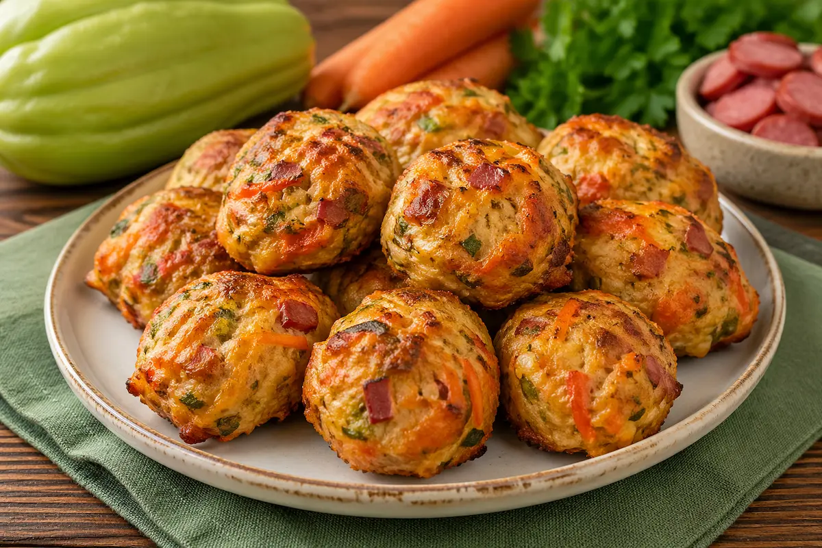 Bolinho de chuchu assado