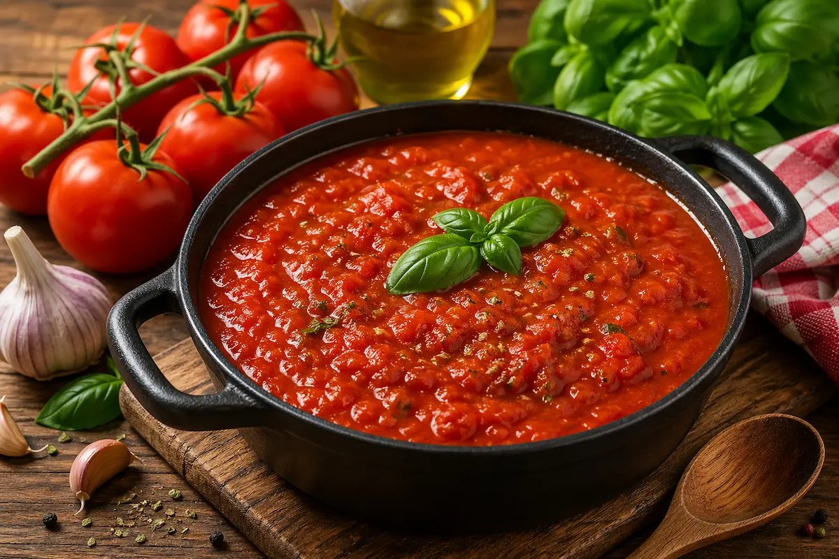 Molho de tomate caseiro fácil