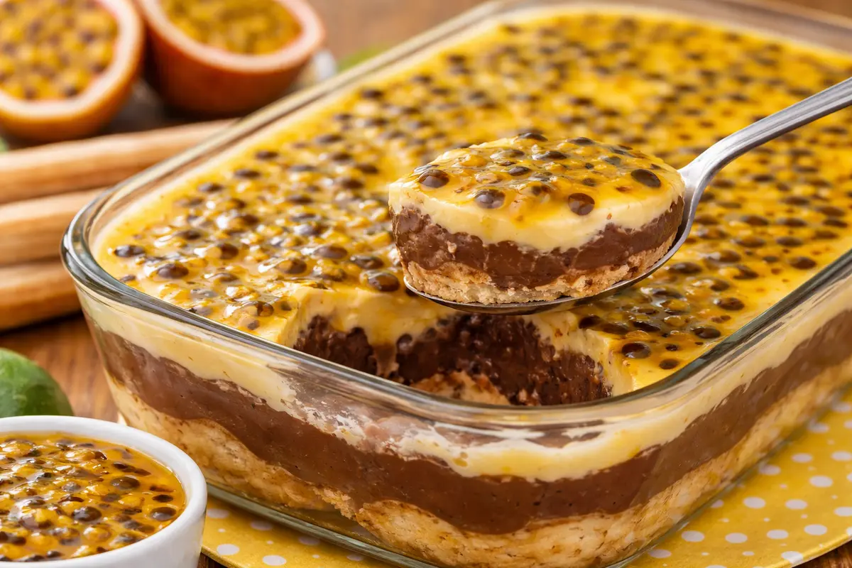 Pavê Trufado de Maracujá Fácil e Cremoso