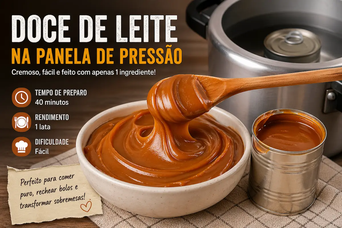 Doce de leite na panela de pressão