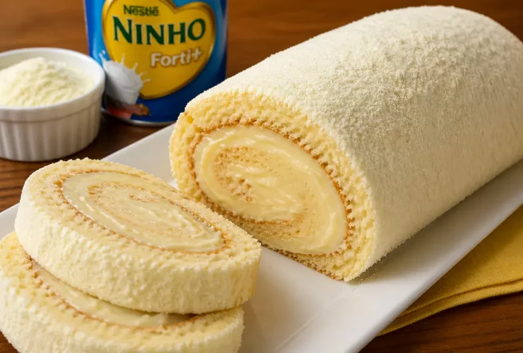 Rocambole de Ninho cremoso
