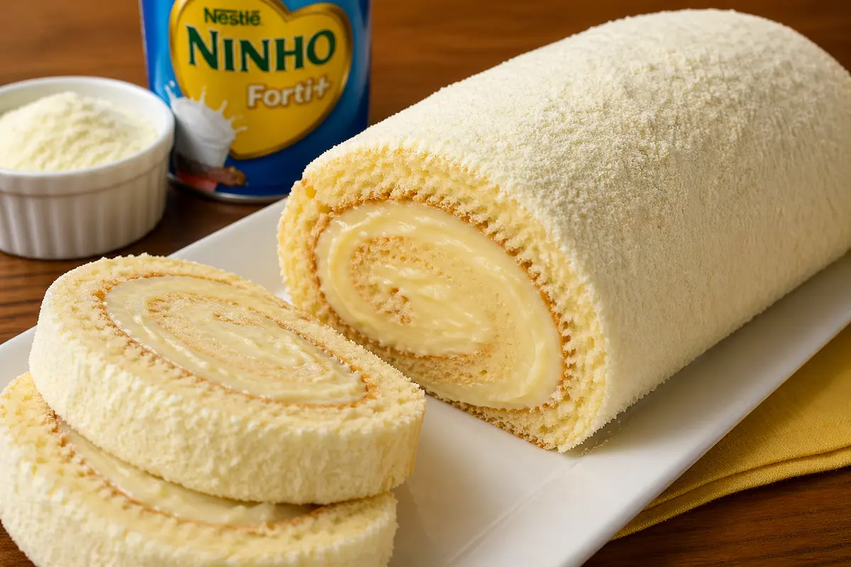Rocambole de Ninho cremoso