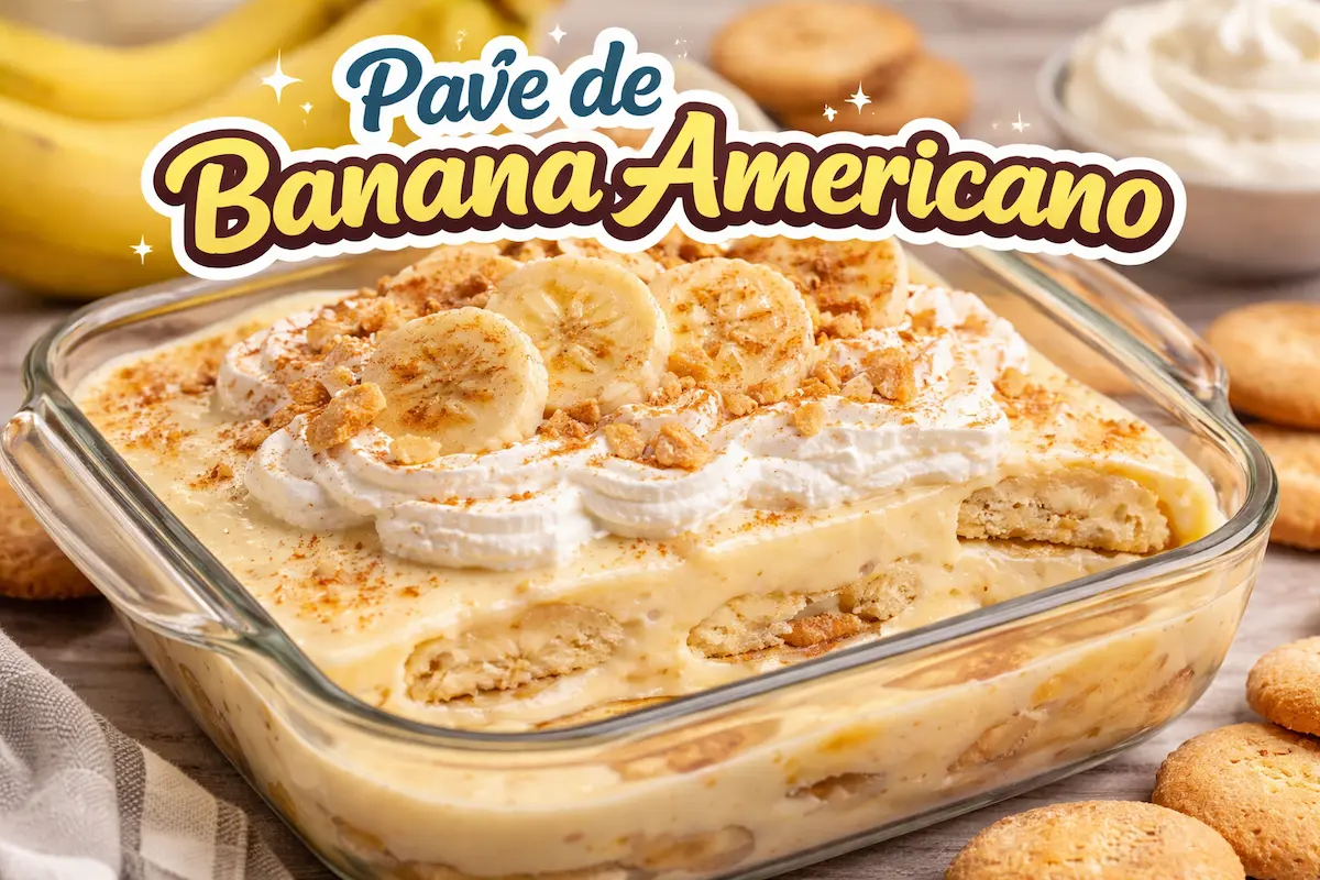Pavê de banana cremoso e fácil de fazer