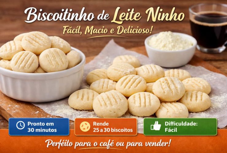 Biscoitinho de leite ninho fácil