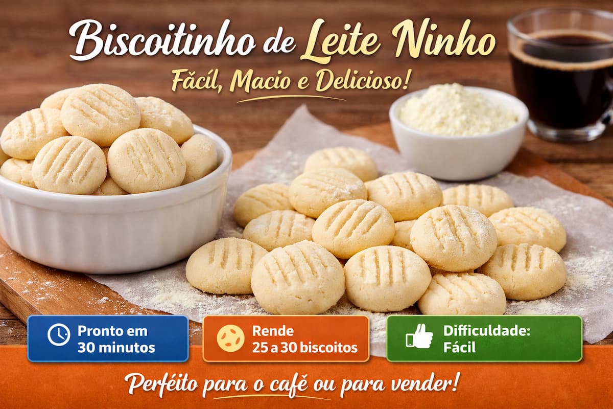 Biscoitinho de leite ninho fácil