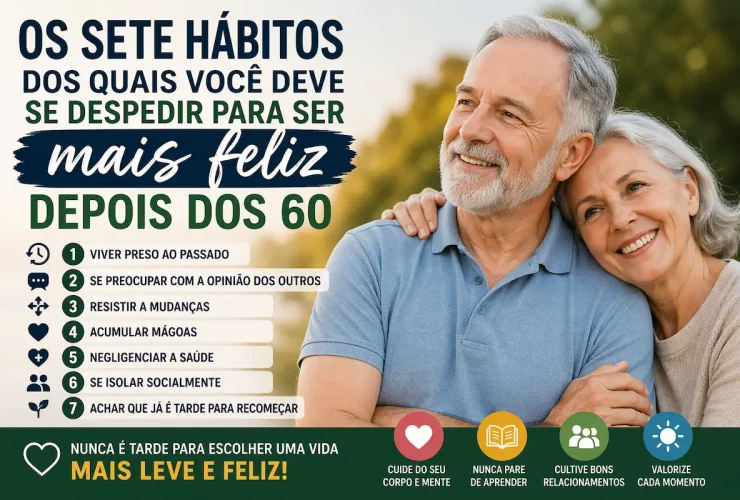Descubra 7 hábitos que você deve abandonar após os 60