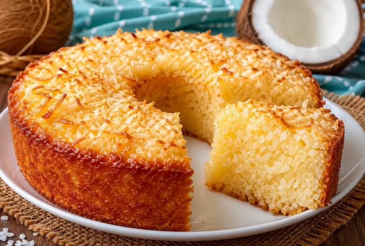 Bolo cocada sem farinha com tapioca
