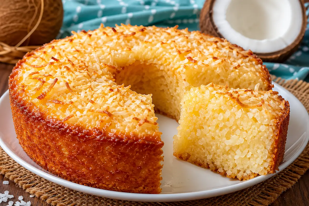 Bolo cocada sem farinha com tapioca