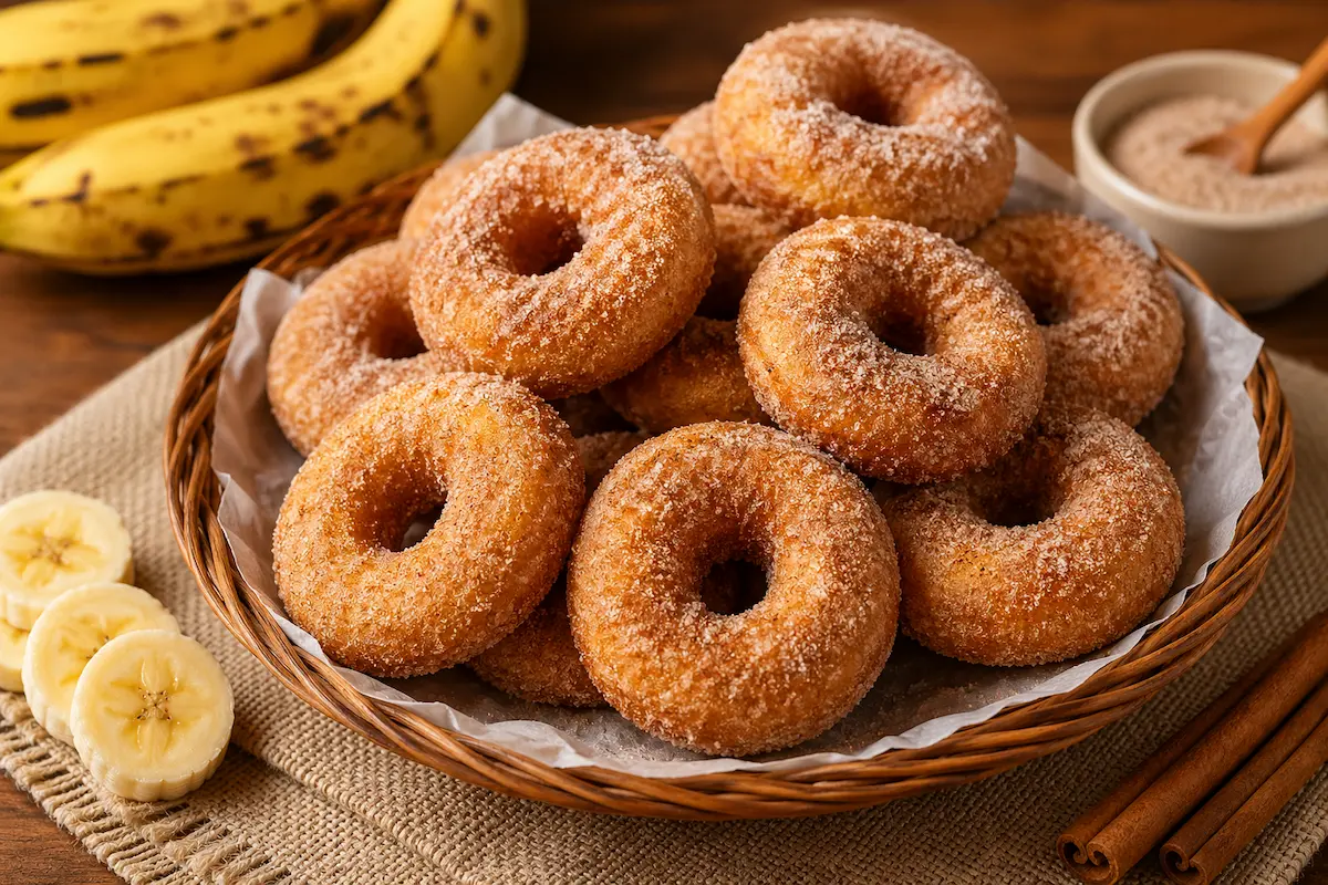 Rosquinha de banana fofinha,