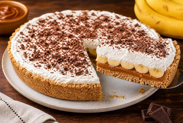 Torta banoffee fácil e deliciosa
