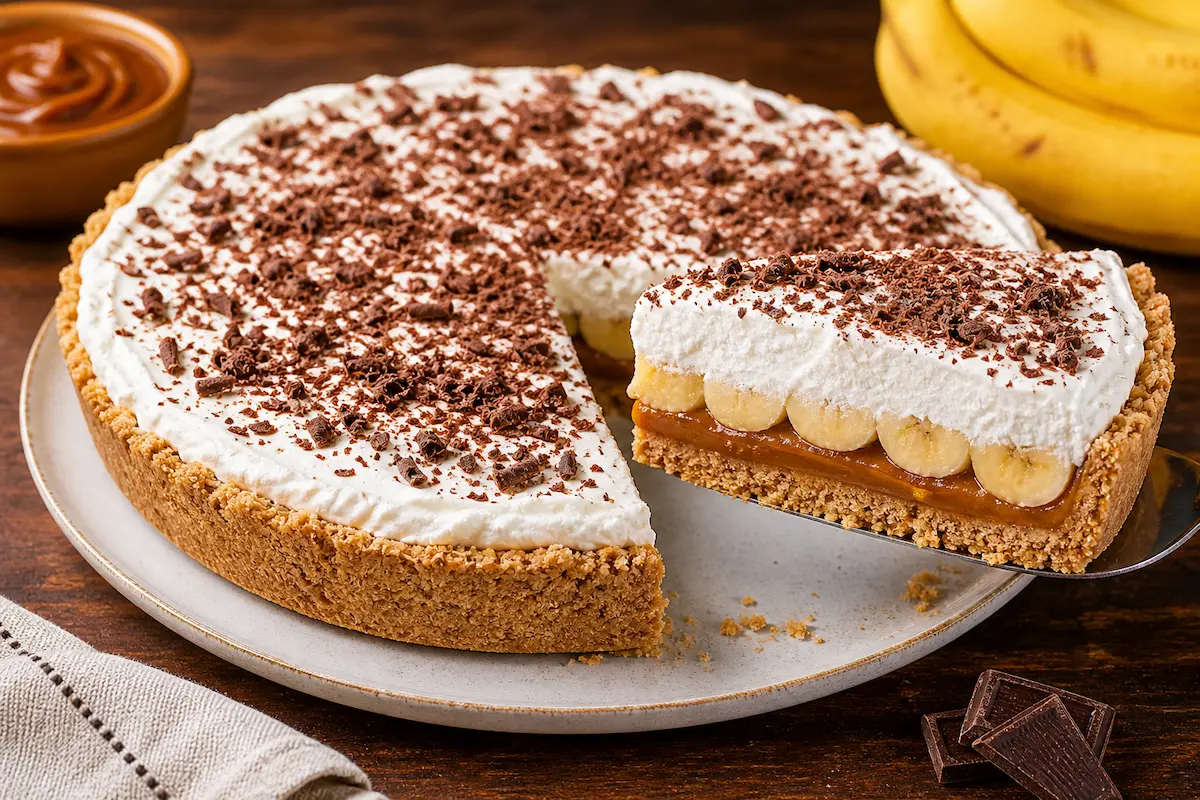 Torta banoffee fácil e deliciosa