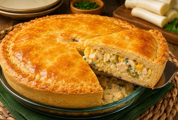 empadão de palmito cremoso