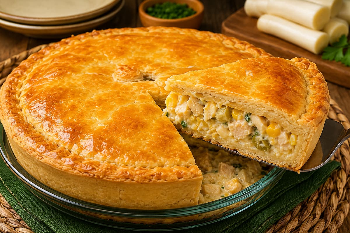 empadão de palmito cremoso
