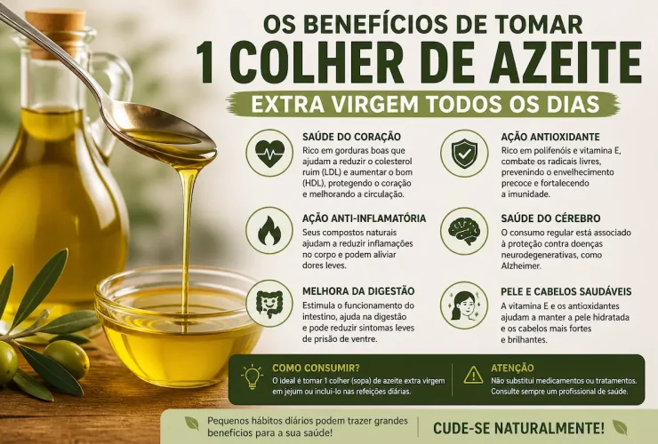 Tomar azeite extra virgem em jejum pode ajudar o coração
