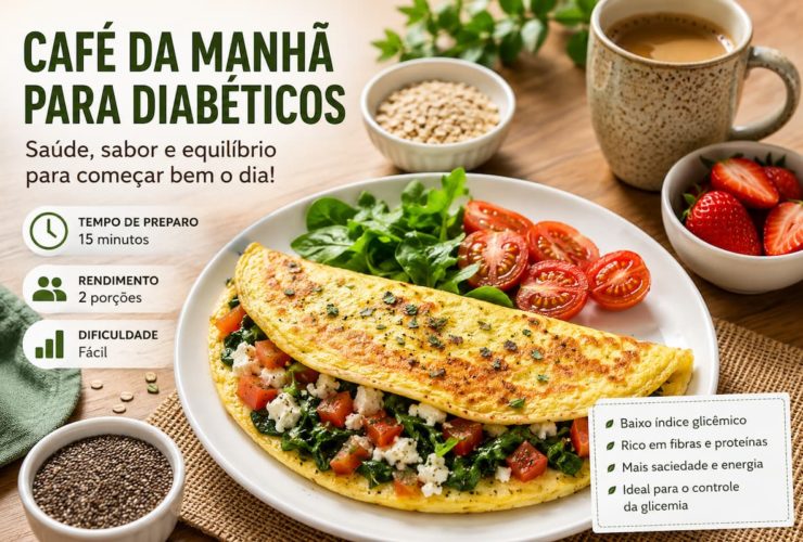 Aprenda um café da manhã saudável para diabéticos