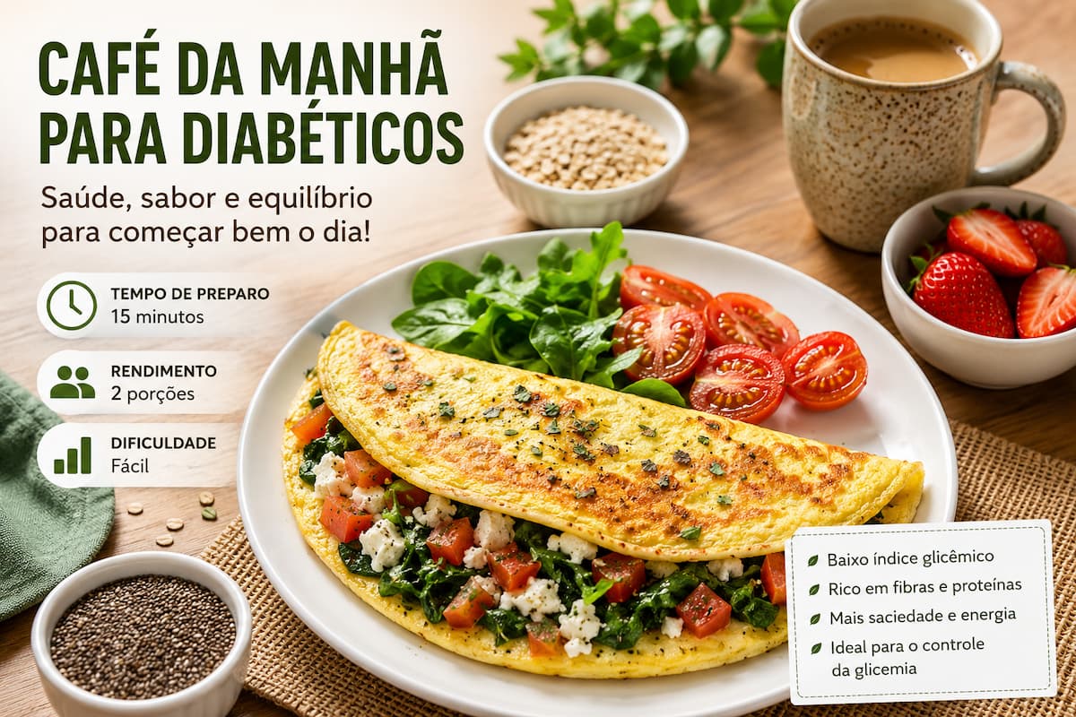 Aprenda um café da manhã saudável para diabéticos