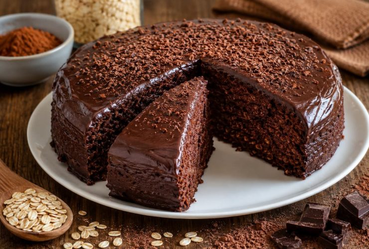 Aprenda a fazer um bolo de chocolate com aveia super cremoso