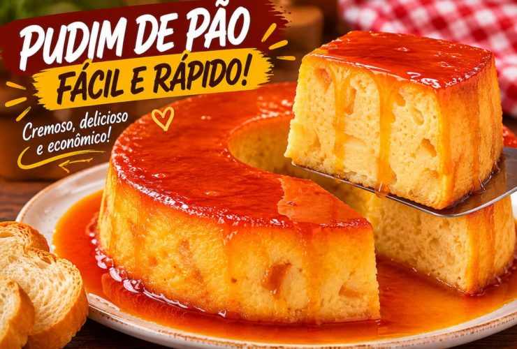 Aprenda a fazer um pudim de pão fácil e rápido