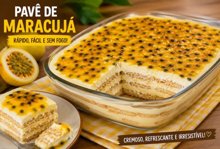 Aprenda a fazer um pavê de maracujá super cremoso
