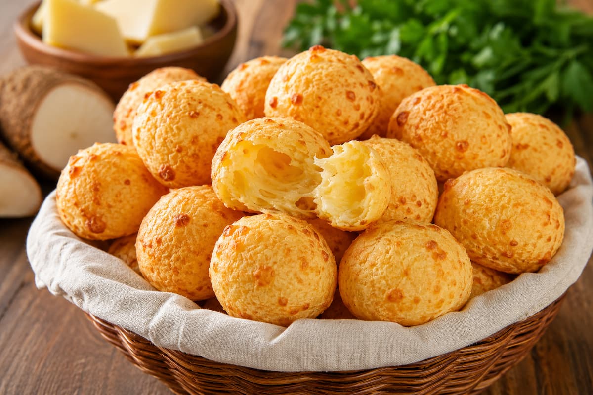 Aprenda a fazer pão de queijo com massa de mandioca sem leite