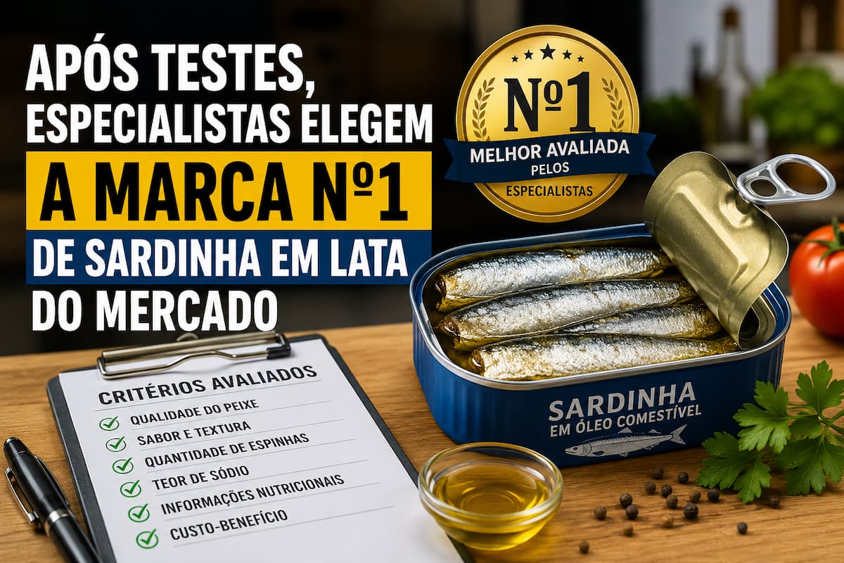 descubra qual marca de sardinha em lata foi considerada a melhor