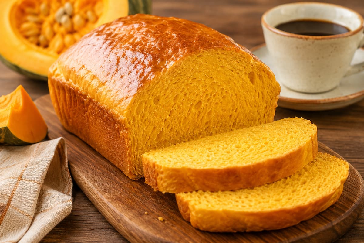 Aprenda a fazer um pão de abóbora fofinho