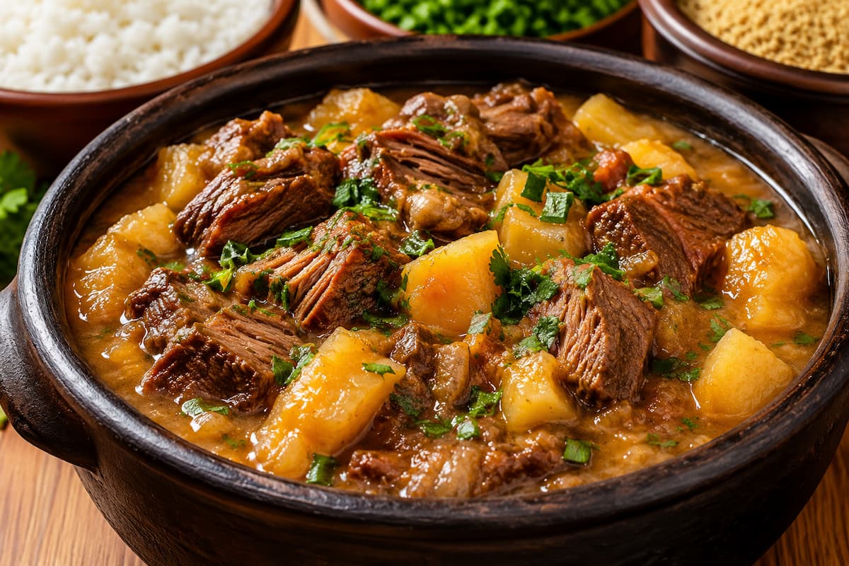 Aprenda a fazer vaca atolada com mandioca e carne bem macia,