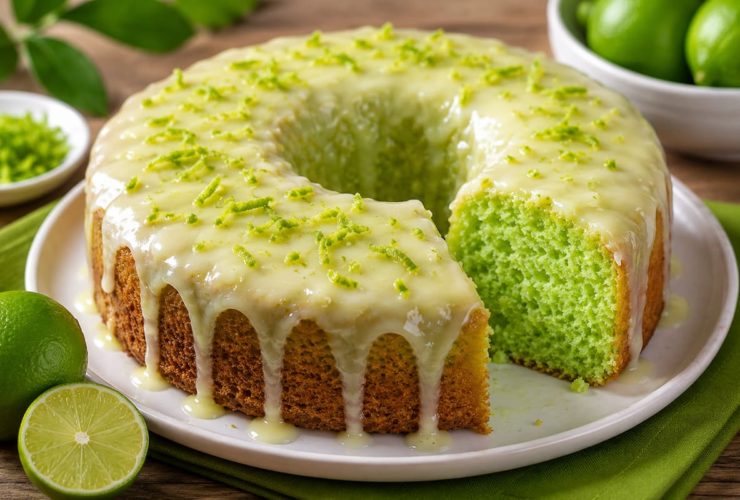 Aprenda a fazer um bolo verde de limão super fofinho