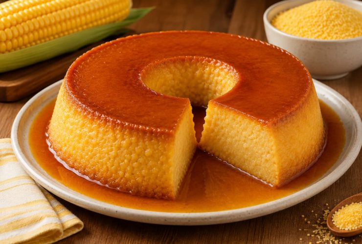 Aprenda a fazer um delicioso pudim de flocão de milho