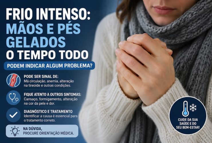 Mãos e pés gelados o tempo todo podem indicar problemas