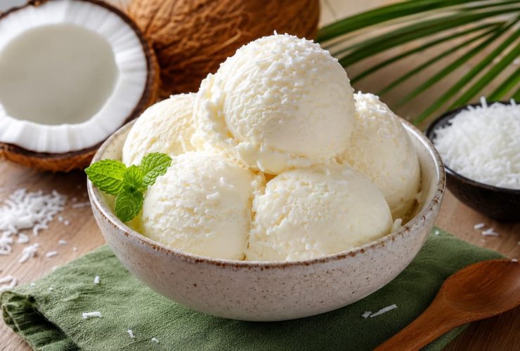 Aprenda a fazer um sorvete de coco caseiro cremoso