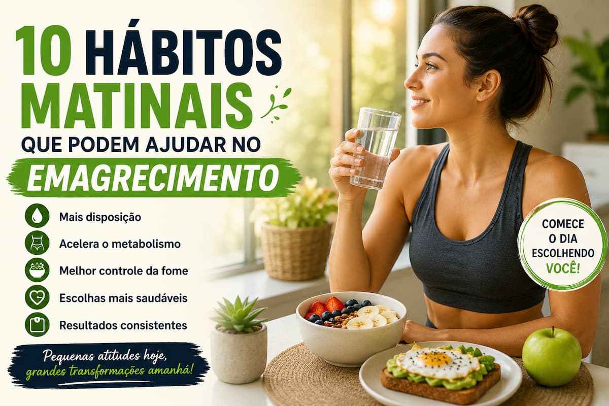 Descubra 10 hábitos matinais simples que podem ajudar no processo de emagrecimento