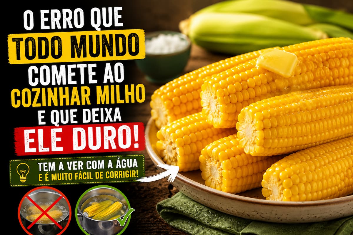 Descubra o erro que pode deixar o milho duro durante o cozimento