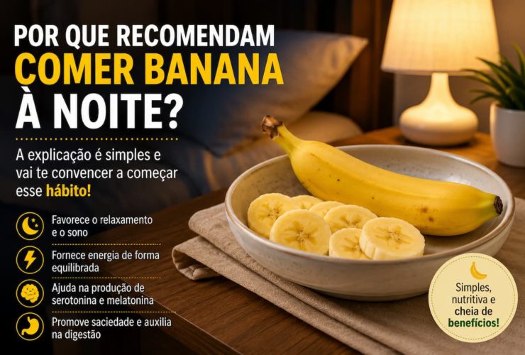 Descubra por que comer banana à noite