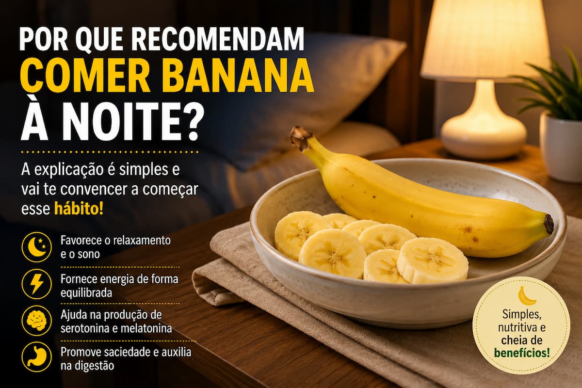 Descubra por que comer banana à noite