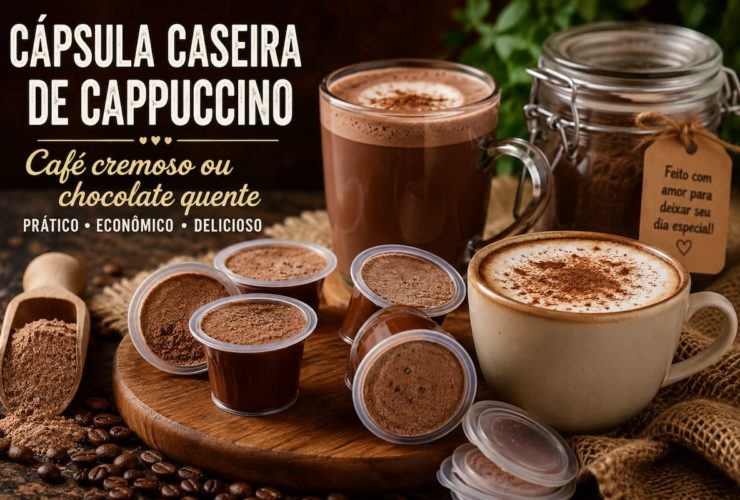 Prepare cápsulas caseiras de cappuccino