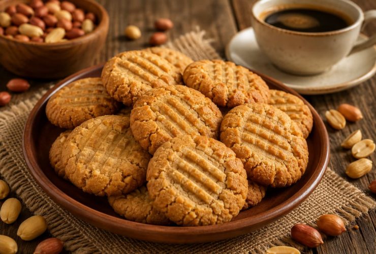 Biscoito de amendoim que derrete na boca