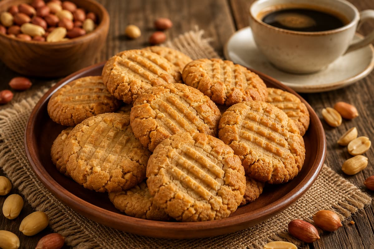 Biscoito de amendoim que derrete na boca