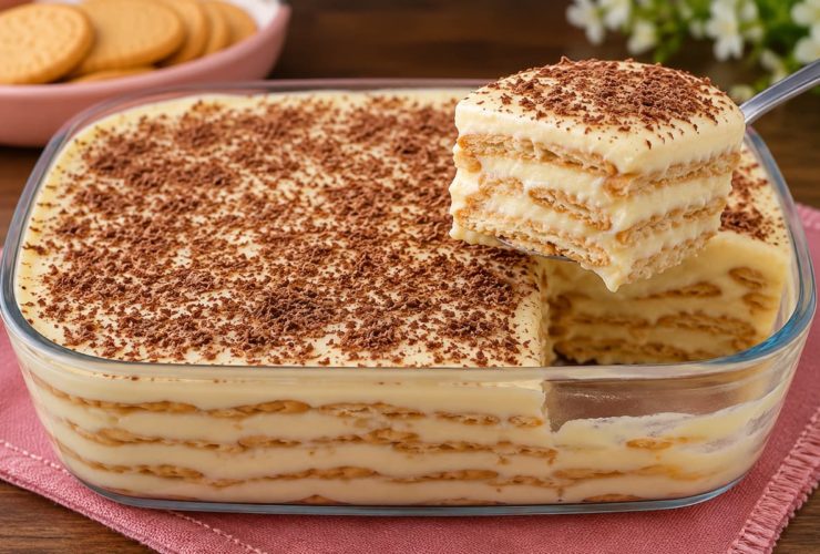 Aprenda a fazer uma deliciosa sobremesa de bolacha Maria