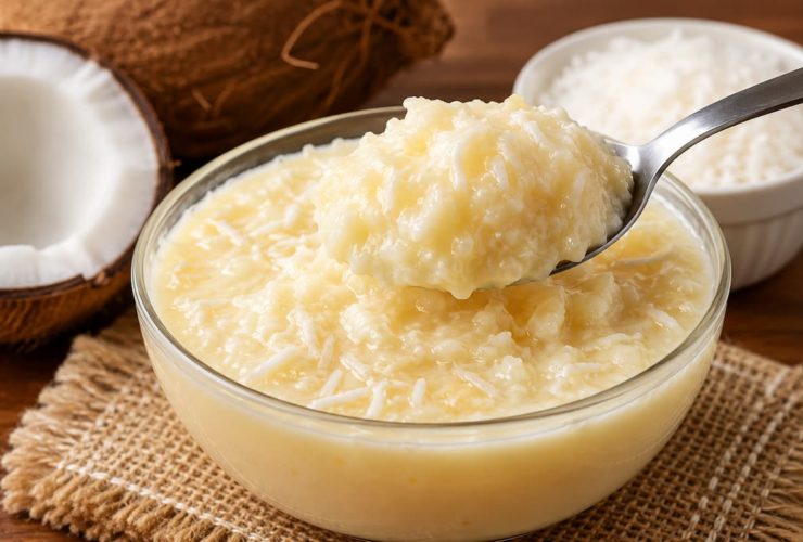 Descubra como fazer uma cocada cremosa de colher tradicional