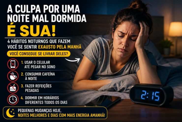 Descubra 4 hábitos noturnos que prejudicam a qualidade do sono