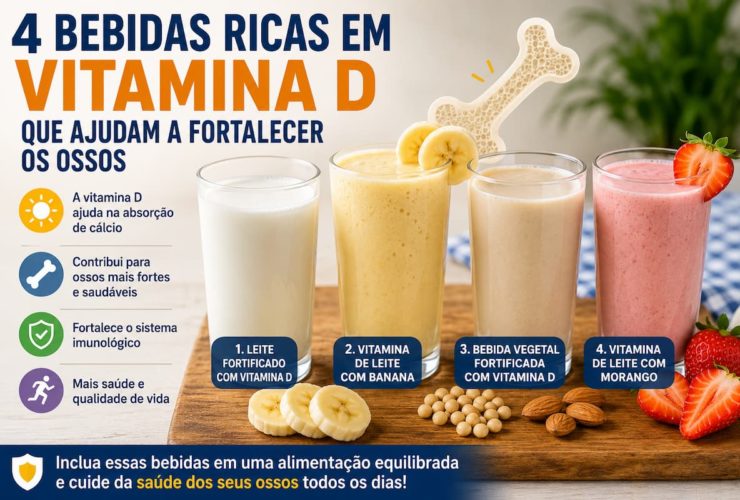 4 bebidas ricas em vitamina D para os ossos