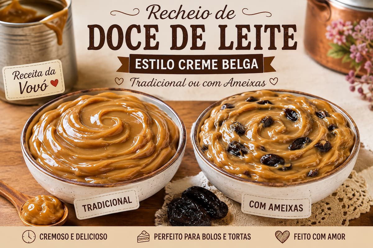 Aprenda a fazer um recheio de doce de leite estilo creme belga